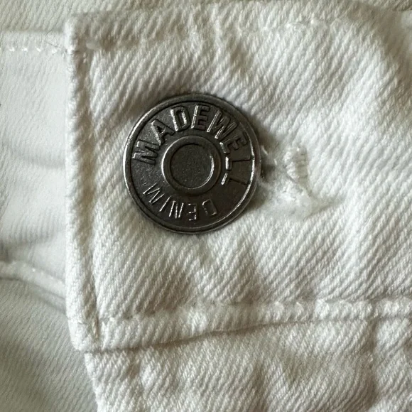 Madewell, vintage cropped, white jeans-size 30 - Picture 6 of 6